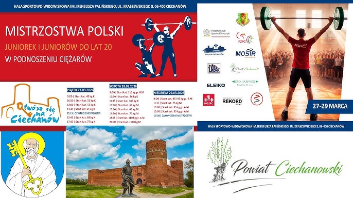 Mistrzostwa Polski Juniorek i Juniorów U20 - Ciechanów 2026. Czas na jubileusz...